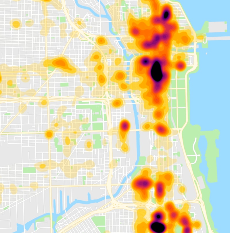 Concentration of crime is scale-invariant.